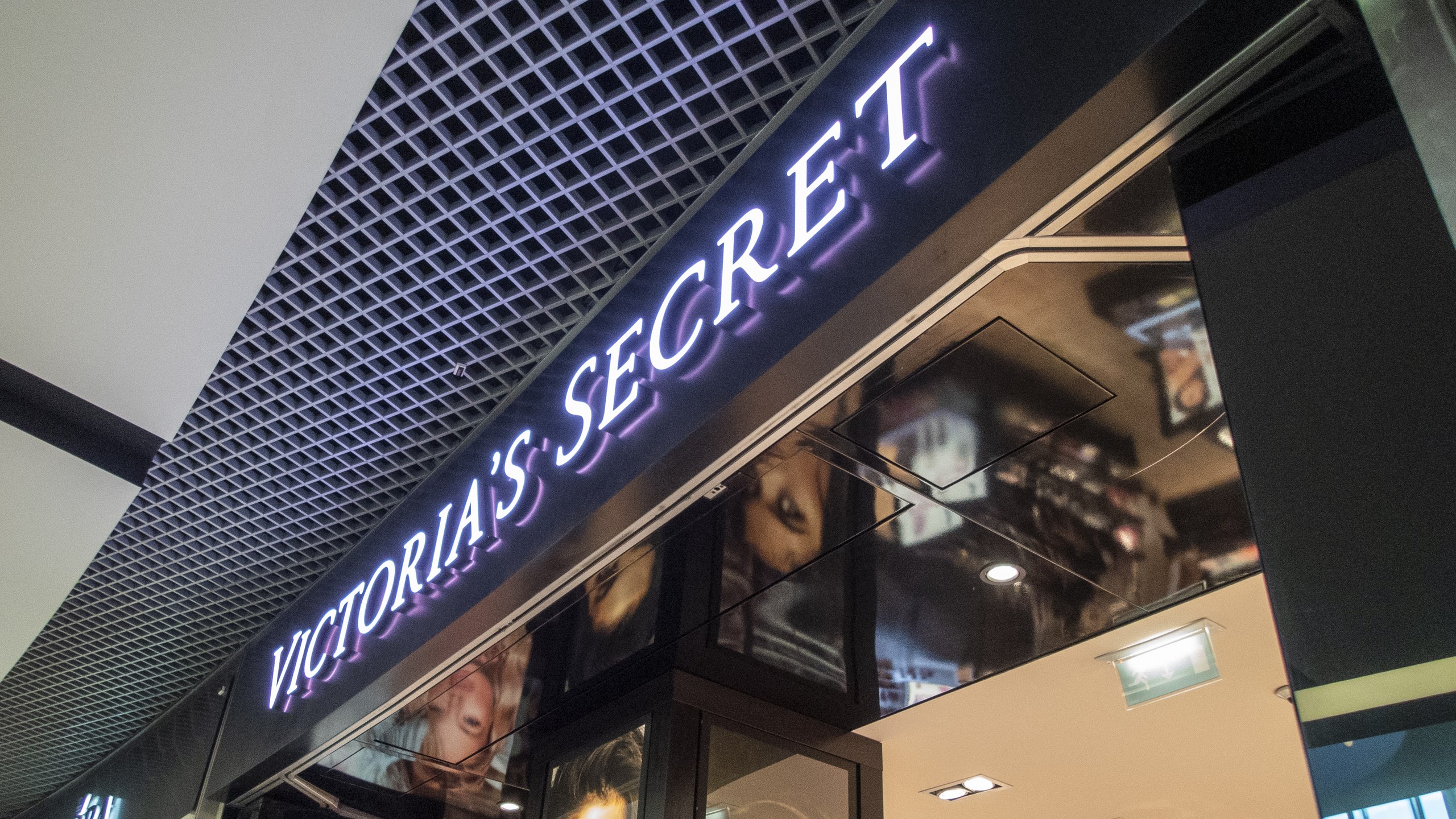 Victoria's Secret store at the main waiting area in Humberto Delgado International Airport Terminal 1 on September 02...